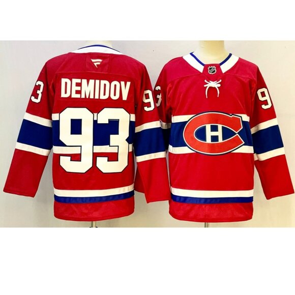 Mens Ivan Demidov Red Stitched Jersey